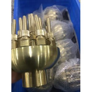 China Brass Adjustable Fountain Nozzles Water Flow 25m3/h supplier