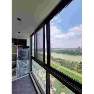 China Triple Glazed Aluminium Windows Manufacturing Mosquito Mesh Sliding Window supplier