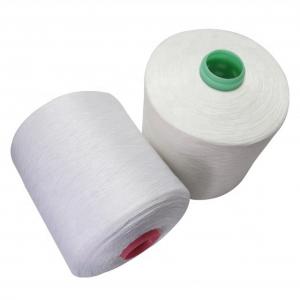 China Raw White Spun Polyester Thread 100% Sinopec Yizheng Material wholesale