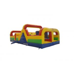 China Attractive Small Tarpaulin Inflatable Obstacle Courses Bright Silk Printing supplier