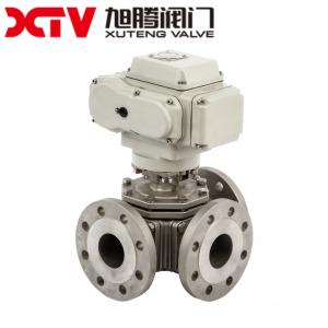 Normal Temperature T Type High Platform Square Three-Way Ball Valve for 30-Day Return