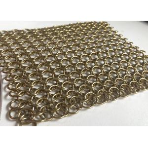 1.2*10 Mm Flexible Architectural Stainless Steel Chain Mail Curtain Ring Mesh