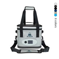China Insulated 24 Can Cooler Bag With Shoulder Strap Front Pocket And Anti Leakage Zipper on sale