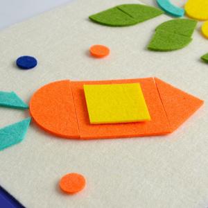 China Educational Geometrical Felt Animal Stickers Puzzles For Toddlers Children Workbook supplier