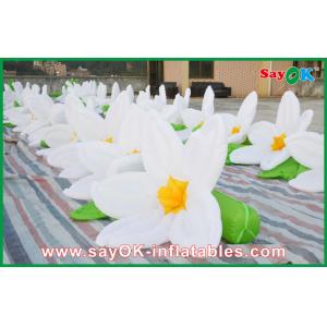 China White Flower Chain Inflatable Lighting Decoration Oxford Cloth For Wedding Decoration supplier