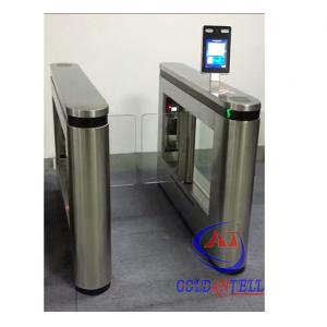 One Way Entry Gates Facial Recognition Turnstile DC24V Brush Motor With Multi Function