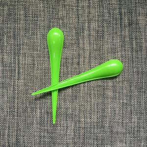 Eco-Friendly Biodegradable Spoon Fork Knife for Ice Cream Green PP Material 20.3cm Length
