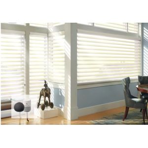 China Automatic Battery Operated Motorized Blackout Zebra Roller Blinds Curtains For Windows Zigbee APP wholesale