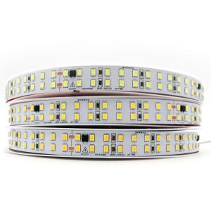 China IP20 SMD2835 240LEDS 2 fileiras 110V Dimmable LED Strip Lights para quarto na América do Sul supplier
