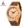 Custom Bracelet Wood And Leather Watch / Wood Face Watch Not Specified