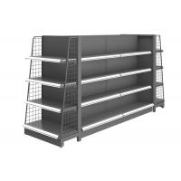 China Spacious Space 1.5mm Free Standing Display Rack Heavy Duty Double Side on sale