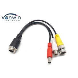 Cable 4P M12 de la cámara de vídeo del coche del sistema los 24cm de MDVR al varón de BNC