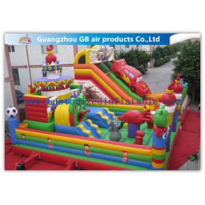 China Childrens Outdoor Inflatable Combo Bouncers , Bouncy Castle Slide Play Equipment supplier