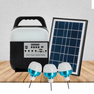 Mini Battery IP65 Solar Home Lighting Panel System 5W DC Storage Power