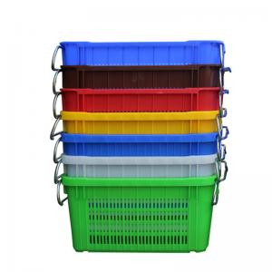 China Foldable Eco-Friendly Plastic Crate Customizable for Harvesting and Sale of Produce supplier