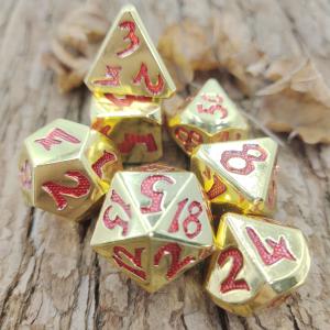 Luxury Polyhedral Dice Set Of D4, D6, D8, D10, D12, D20 And D% For RPG Card Games