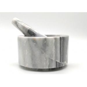 Polished Natural Marble Stone Grinder Manual With Pestle