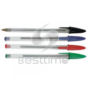 China Pluma de bola de la superficie del color sólido/bolígrafos plásticos personalizados retractables MT2111 supplier