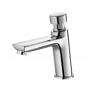 Chrome Plating Self Closing Metering Faucets Self Closing Sink Taps Erosion Resistant