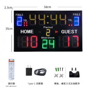 Multi Function Electronic Scoreboard For Competition Games Portable Battery Power Upgrade Control