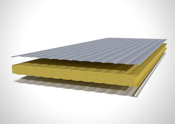 Energy Saving Pu Foam Sandwich Panel , Polyurethane Building Panels For Cold