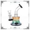 6 Inches Mini Bong Black Showerhead Perc Glass Water Pipes 14mm Joint