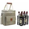 Resuable 6 Pack Beer Cooler Bag , Insulated Wine Cooler Tote Bag OEM Design