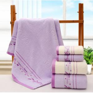 China Pure Cotton Microfiber Bath Towels Anti - Fade With High Water Absorbency supplier