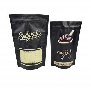 China Low MOQ Self Sealing Premium Coffee Bean Plastic Packaging Custom Printed Stand Up Pouches supplier