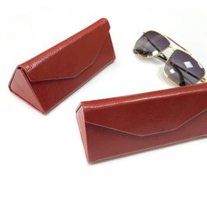 China PU leather folding Eyeglasses Case for Sunglasses reading glasses optical Foldable Holder on sale 