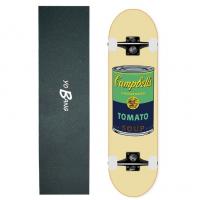 China 6 Ply North Maple Independent Complete Skateboard Campbell Tomato Soup Design on sale