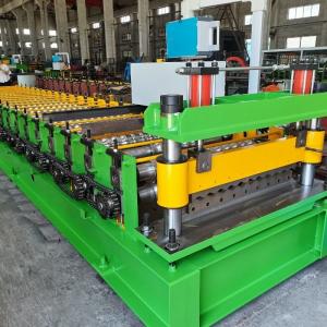 China 0.3 - 0.8mm Ppgi Color Coated Zinc Metal Plate Roofing Sheet Corrugated Sheet Machine supplier