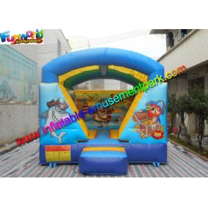 China Garden Pirate Inflatable Moonwalk Castle , Mini Jumping House With PVC supplier