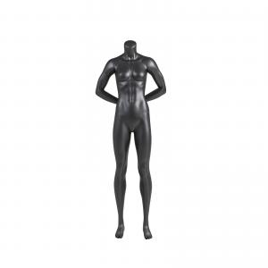 China Headless Female Sports Mannequin Fiberglass Stand Upright Model supplier