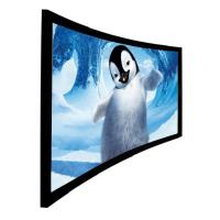 China High Contrast  Curved Rear Projection Screen ,  Fixed Projection Screen OEM ODM on sale