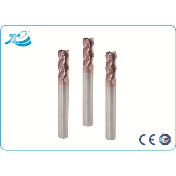 Herramientas del molino de extremo de la flauta del radio 4 de la esquina del cortador del carburo de tungsteno para el acero inoxidable