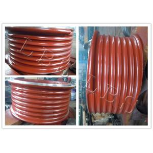 China Red LBS Grooved Drum Without Flanges / Cable Winch Drum For Lifting supplier