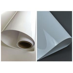 White High Gloss Pvc Laminate Film For Cabinets Indoor Solid Color