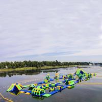 China Inflatable Floating Water Sports Theme Park / Water Splash Park Installed In Milano on sale