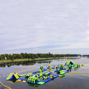 China Inflatable Floating Water Sports Theme Park / Water Splash Park Installed In Milano supplier