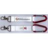 China 100% Polyester Verious Shape Custom Carabiner Keychain With Silk Screen Printing wholesale