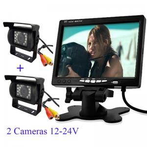 China HD Vehicle Reversing Systems 2 Wired Reversing Camera Kit DVD VCD TV Display supplier