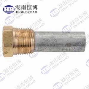 Copper Plug Caps NPT Thread Engine Zinc Anode Rod For Yanmar Engine