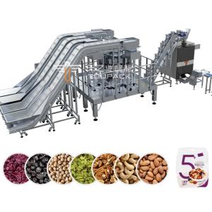 China Máquina automática de envasado de frutos secos 4 en 1, máquina envasadora de aperitivos de nueces y anacardos, máquina envasadora de cacahuetes recubiertos supplier