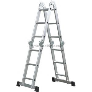 Multifunctional Aluminum Step Ladder Clear Anodized Domestic Aluminium Ladder