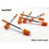 China Portable Insulin Disposable Injection Syringe Multipurpose Smooth Action wholesale