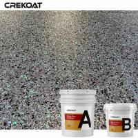 China Solvent - Free Epoxy Flake Floor Coating Elasticity And Flexibility Flooring System on sale