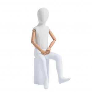 Sitting Posture Child Mannequin Full Body Fiberglass 54CM Waist