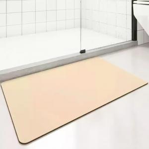 Home Bathroom Essential Anti-Slip and Heat Resistant Bath Mat Roll with Diatomite Material