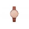 China Multi Color Ladies Leather Strap Watches Thin Design With VJ21 Quartz Movt wholesale